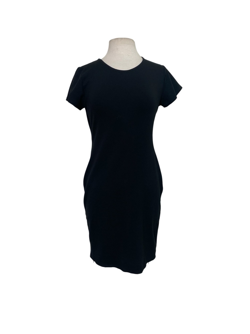 Rolla Coster Black Short-Sleeve Midi Sheath Dress